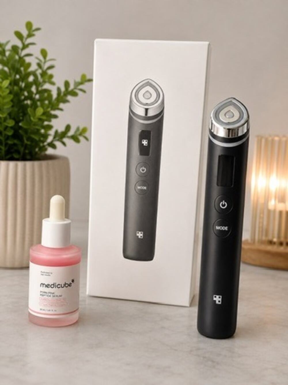 Medicube AGE-R Booster Pro Black K-Beauty Skincare Device + PDRN Serum